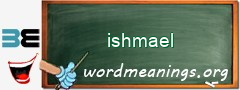 WordMeaning blackboard for ishmael